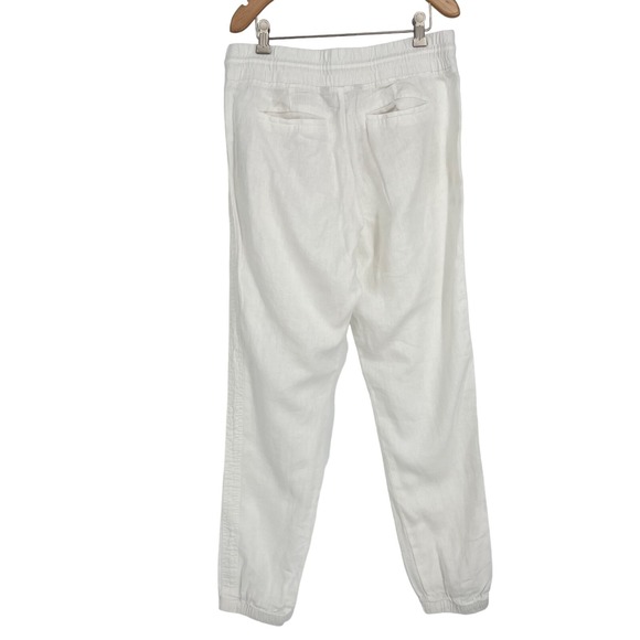 Athleta‎ Cabo Linen Jogger Pants  Relaxed Fit Elastic Waistband Size 8T - Picture 4 of 12